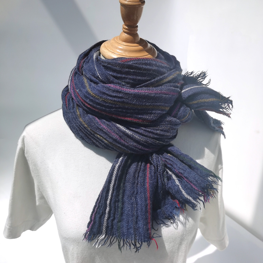 Muffler Men Wool - Warm Winter Men's Wool Scarf Fashion