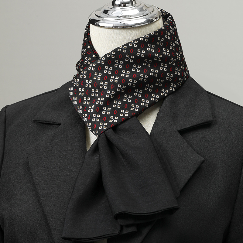 Silk Neck Scarf - Men's Scarf Imitation Silk Neck Scarf
