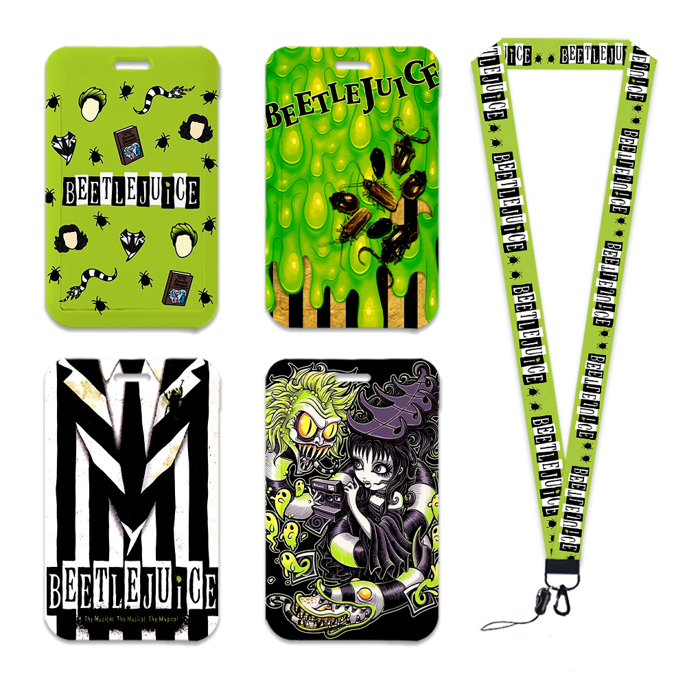 Lanyard Badge Holder - Cartoon Horror Movie ID Card Holder
