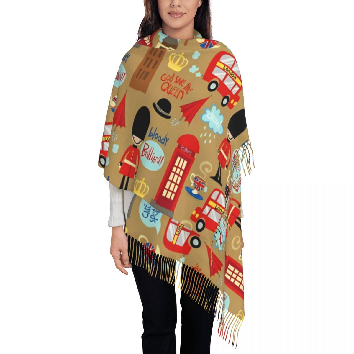 Pashmina Wrap Large - Enchanted London Scarf for Women Winter