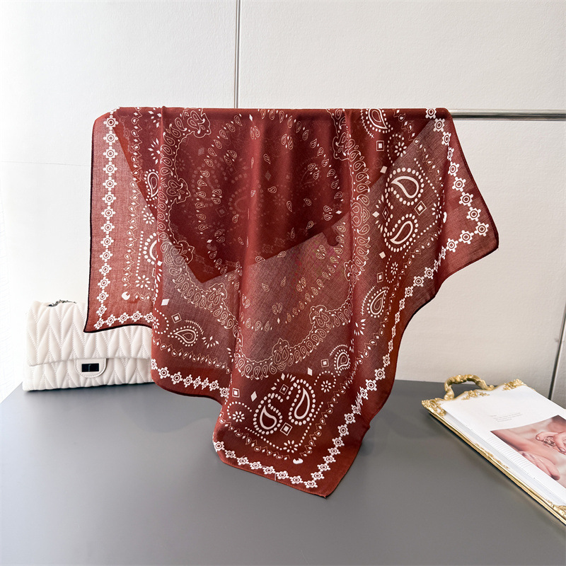 Pure Cotton Women Scarf Square - Bandana Cotton recension och pris