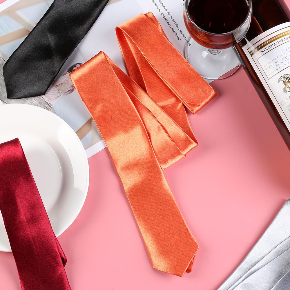 Fashion Casual Slim Plain Mens - Skinny Tie Men recension och pris