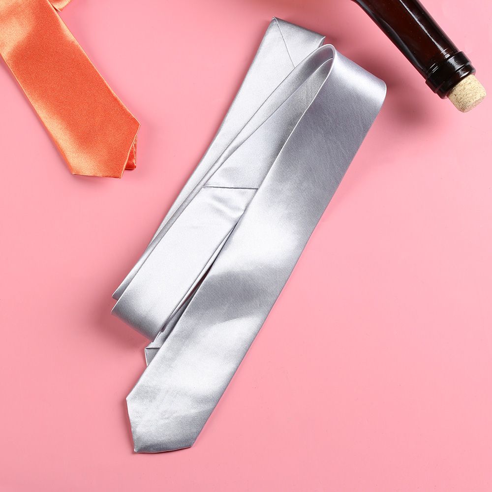 Fashion Casual Slim Plain Mens - Skinny Tie Men recension och pris