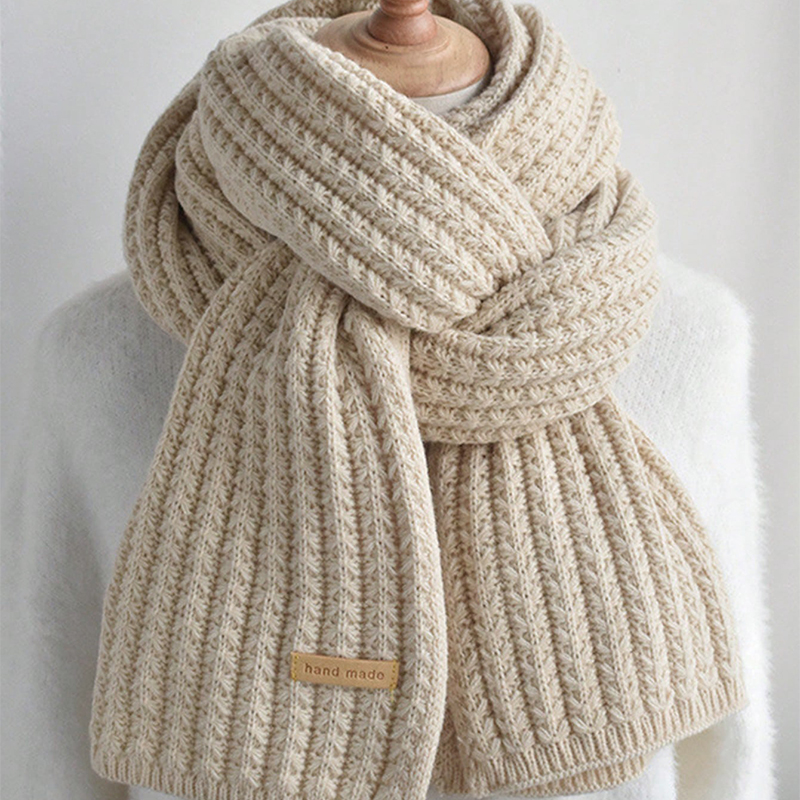 Thick Cable Knit Warm Cashmere - Muffler Men Wool recension och pris