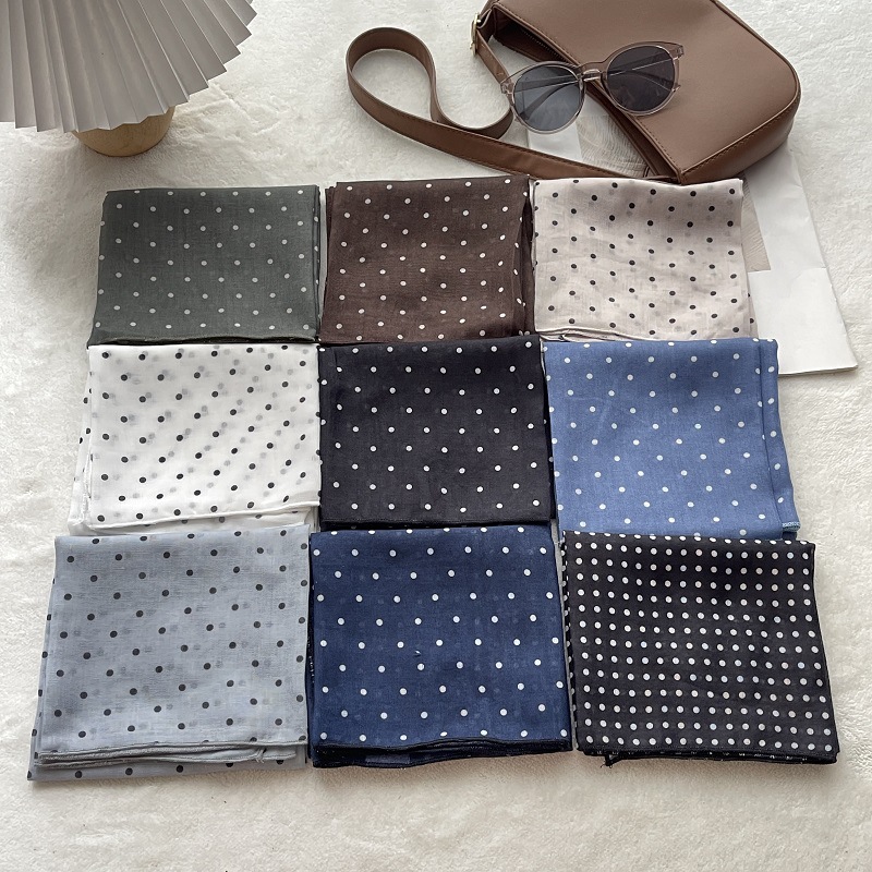Lady Hair Dot Scarf Female Cot - Bandana Cotton recension och pris