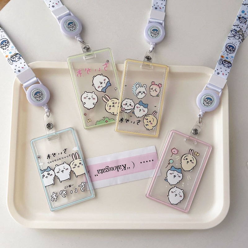 Cute Cartoon Chiikawa Transpar - Lanyard Badge Holder recension och pris