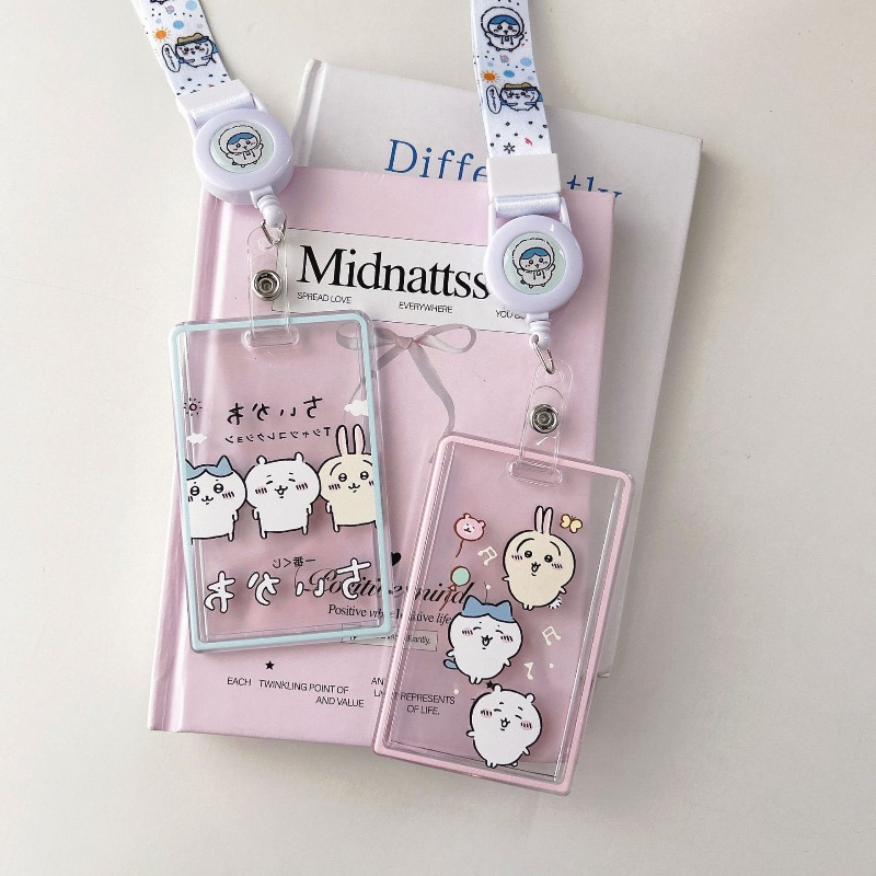 Cute Cartoon Chiikawa Transpar - Lanyard Badge Holder recension och pris