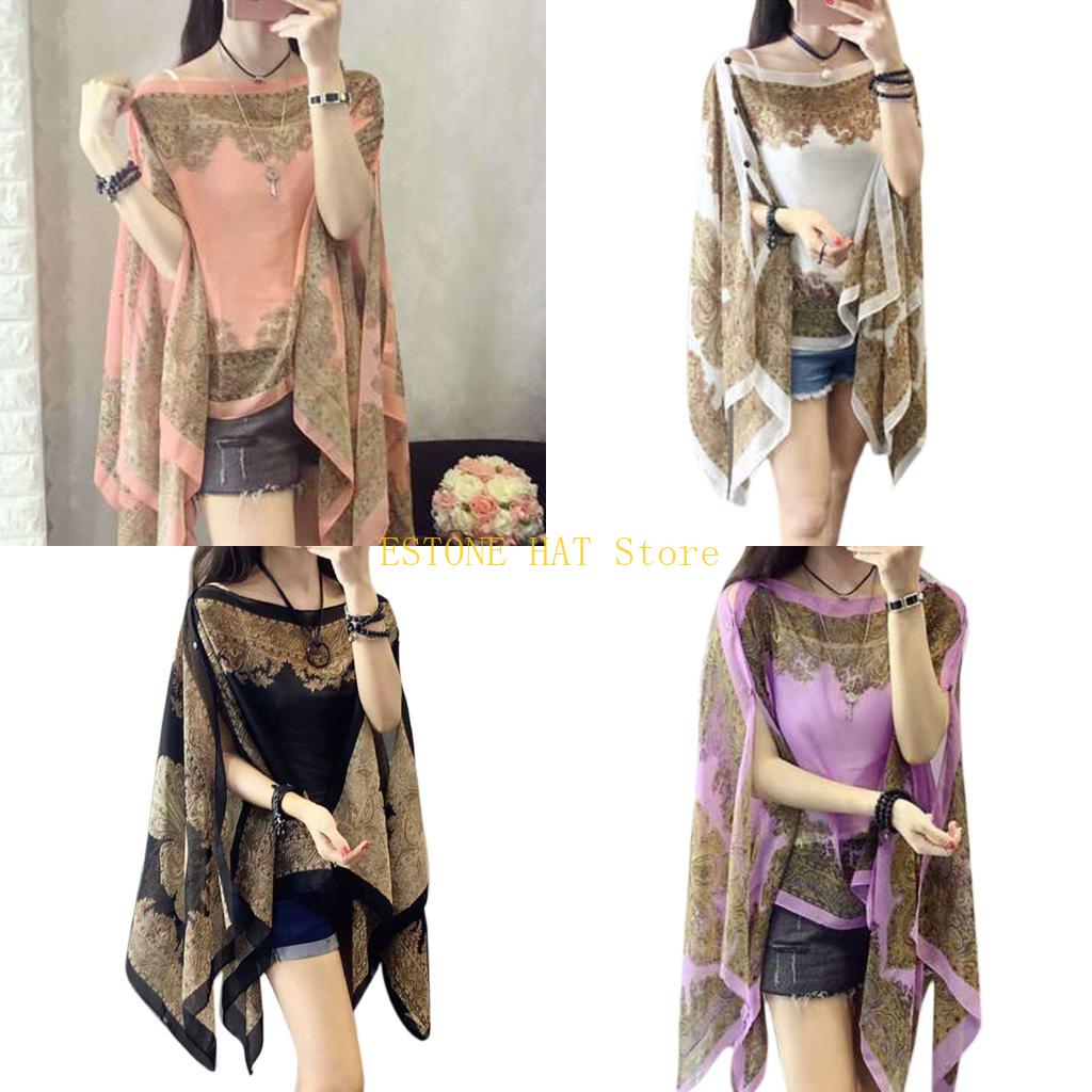 49MF Large Size Women Beach Bl - Pashmina Wrap Large recension och pris
