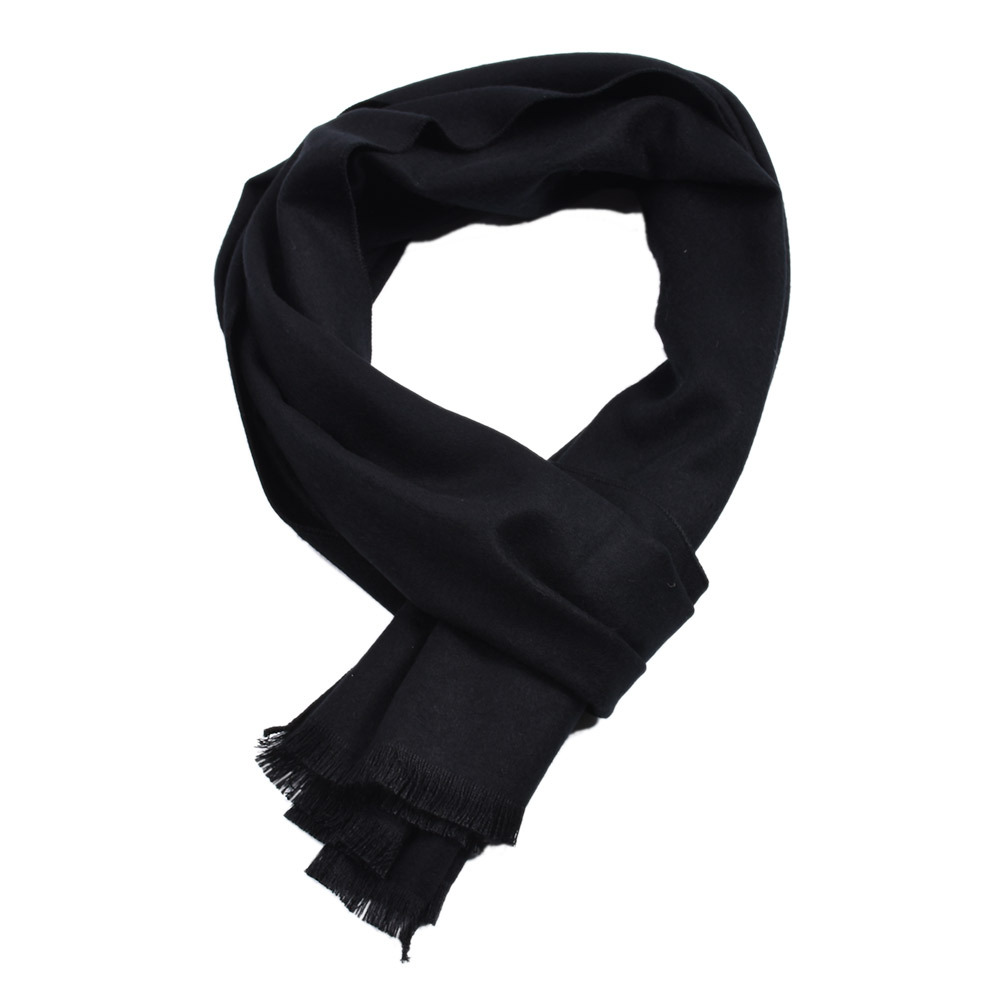 Solid Color Cashmere Scarf Win - Muffler Men Wool recension och pris