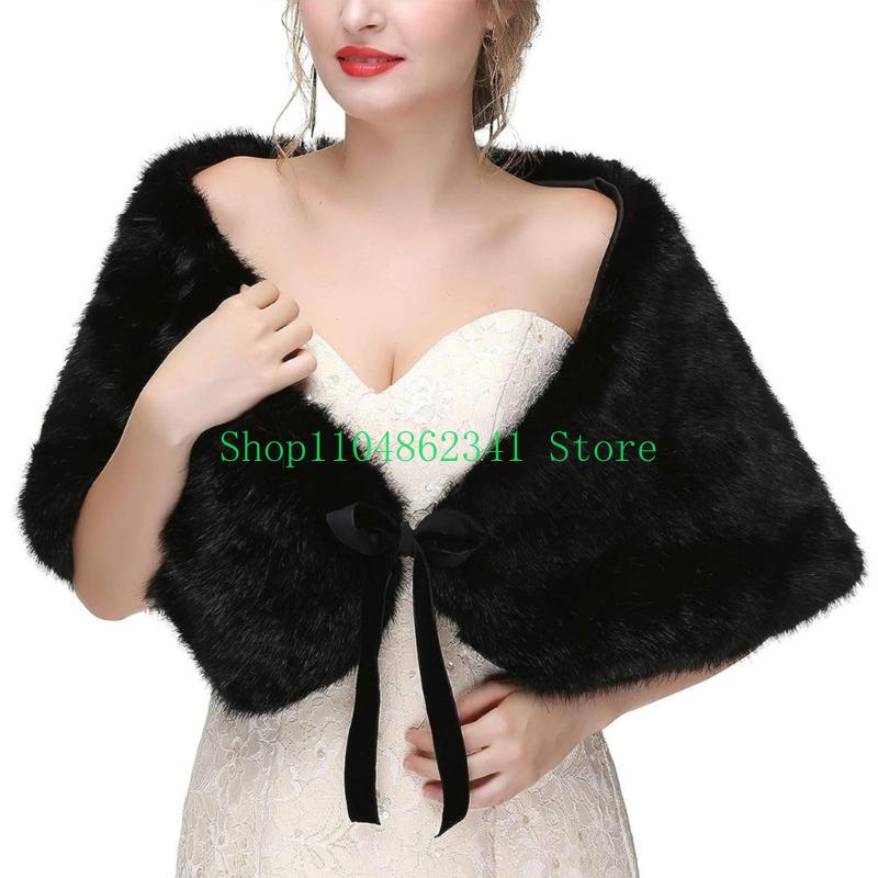 652F Sophisticated Faux Furs S - Stole Wedding Shawl recension och pris