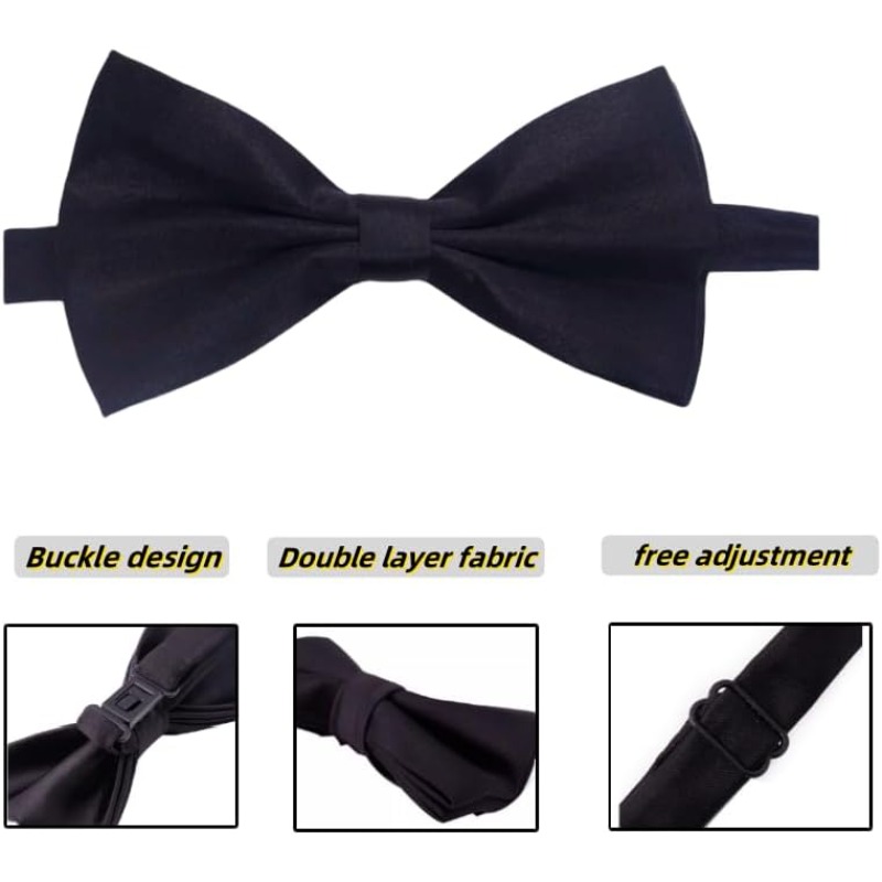 1920s Mens Costume Fedora Hat  - Bow Tie Pre Tied recension och pris