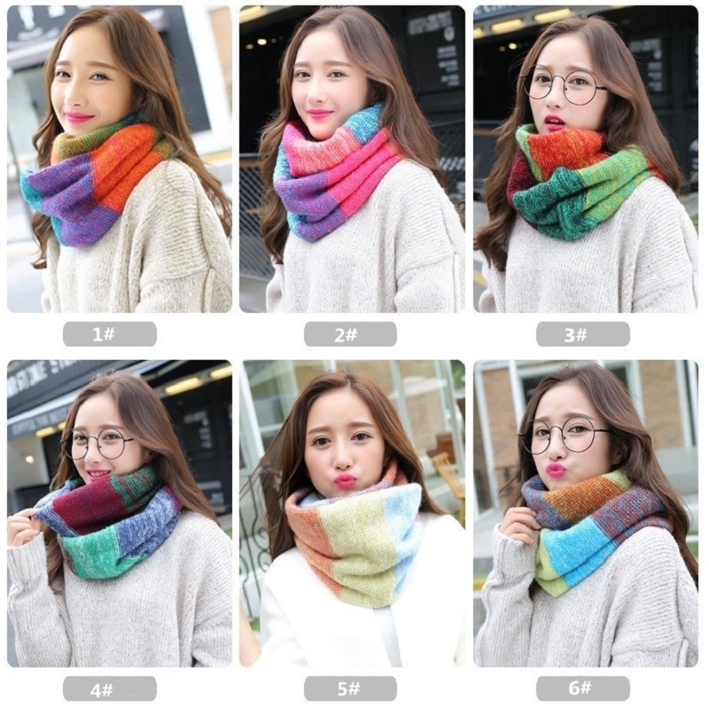 VISROVER Color Scarves Women W - Infinity Scarf Knit recension och pris