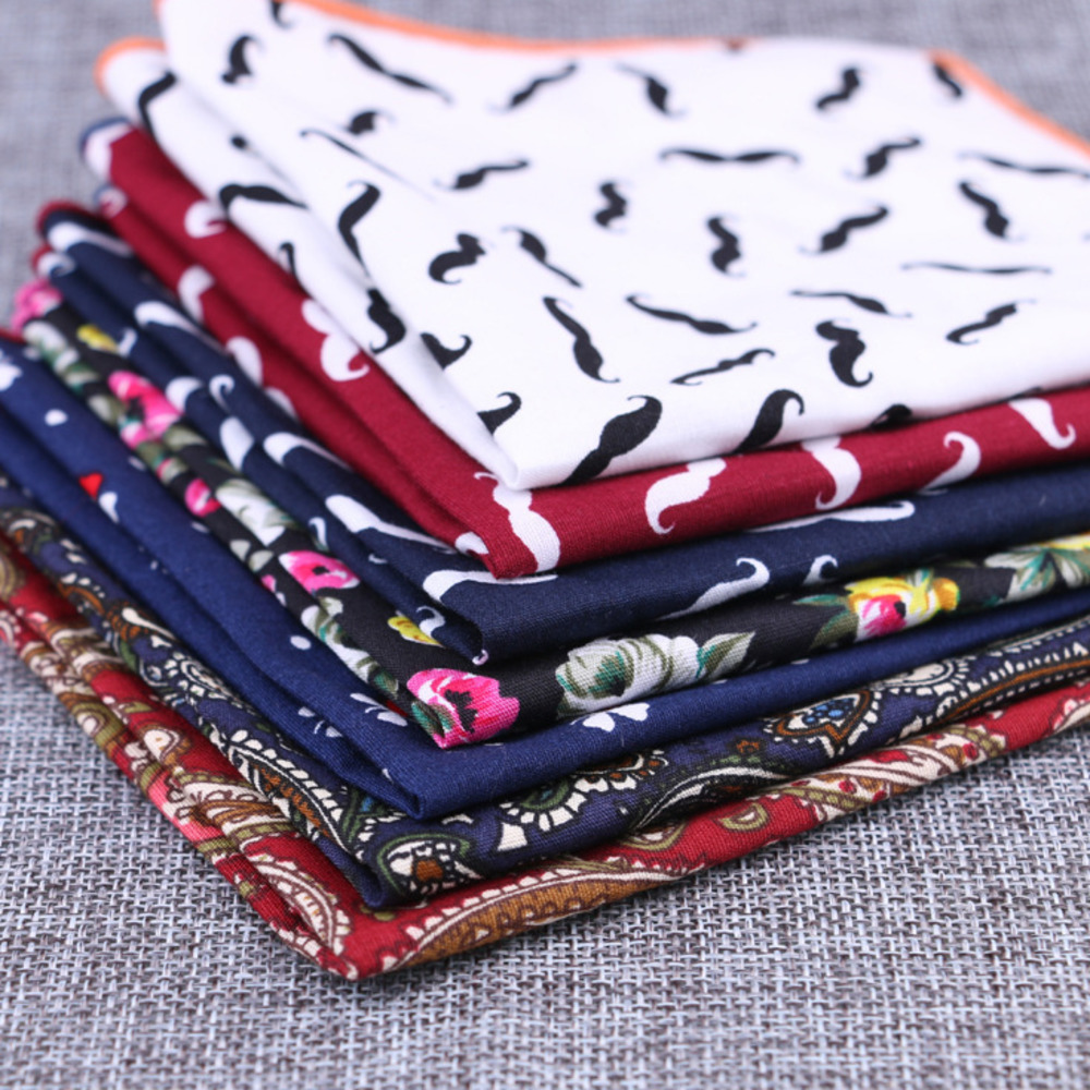 Fashion Cotton Pocket Square F - Handkerchief Cotton Men recension och pris