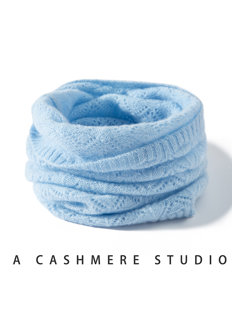 Womens 100% Cashmere Fan Point - Infinity Scarf Knit recension och pris