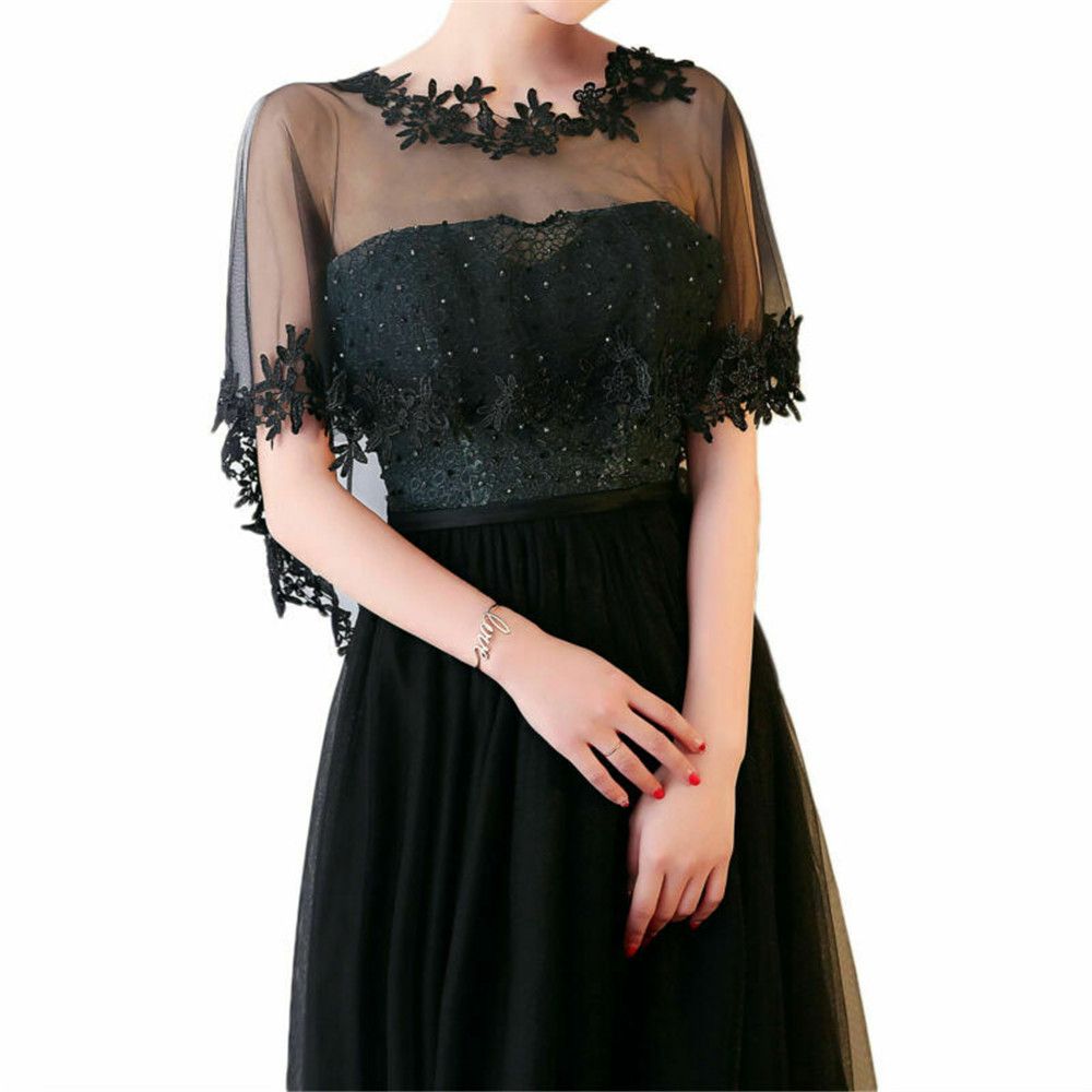 Fashion Lace Short Sleeve Shru - Stole Wedding Shawl recension och pris