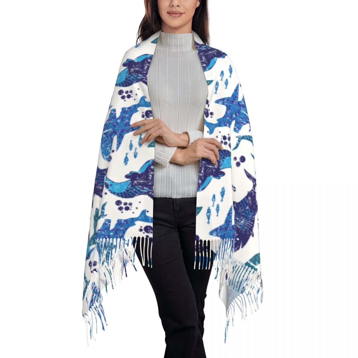 Shark Underwater World Ocean S - Pashmina Wrap Large recension och pris