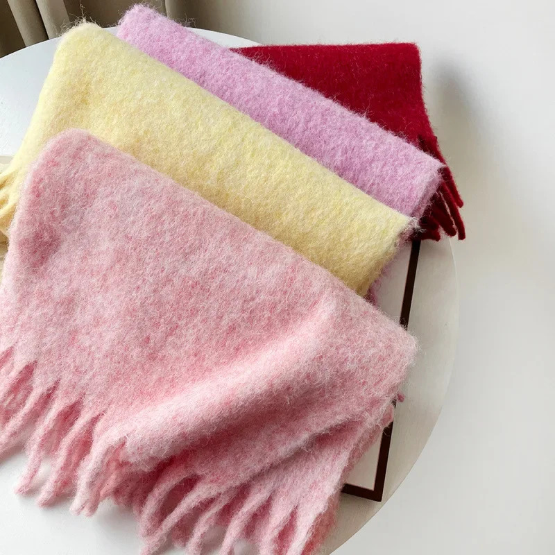 Scarf Lady Autumn Winter Solid - Muffler Men Wool recension och pris