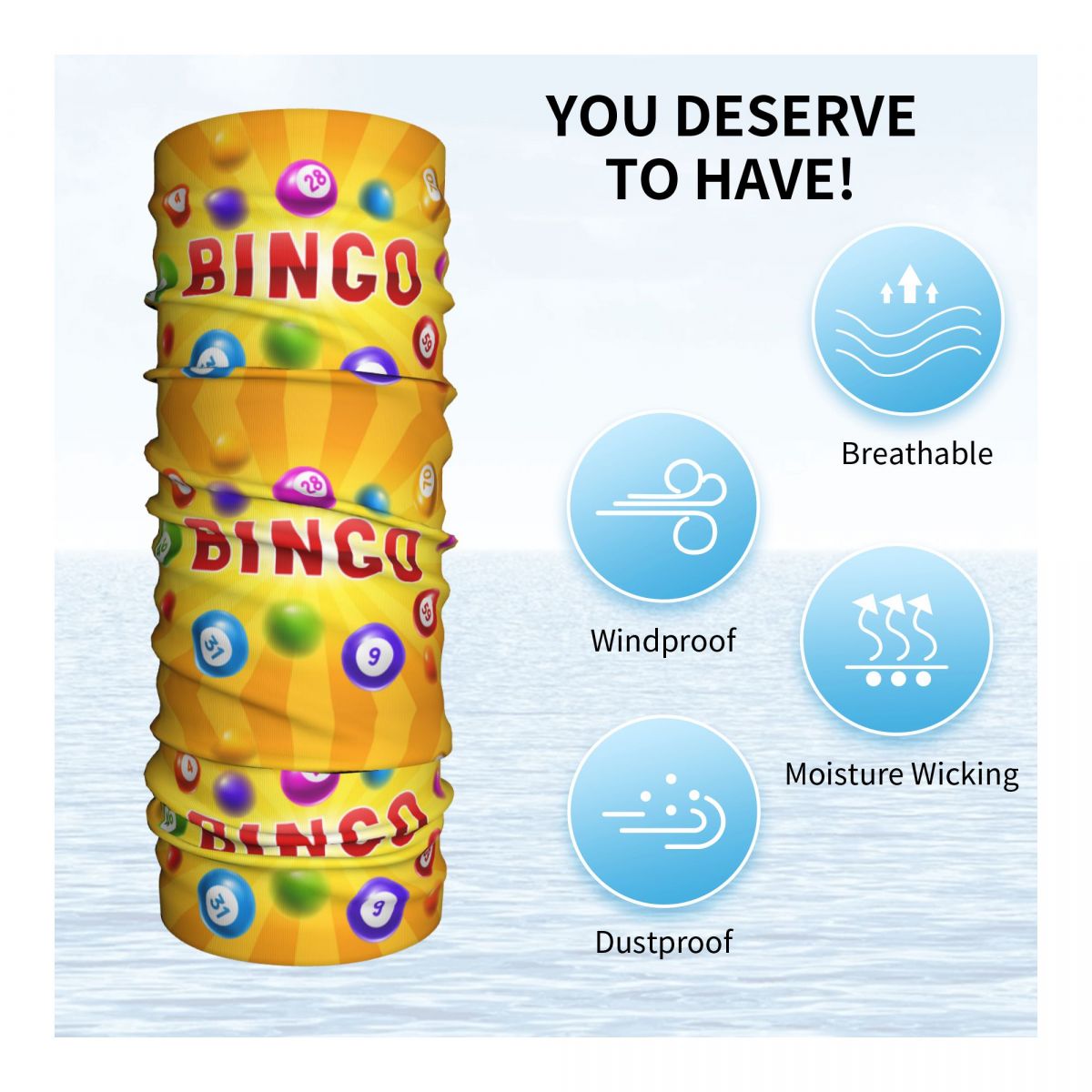 Custom Hot Game Bingo Bandana  - Neck Warmer Tube recension och pris