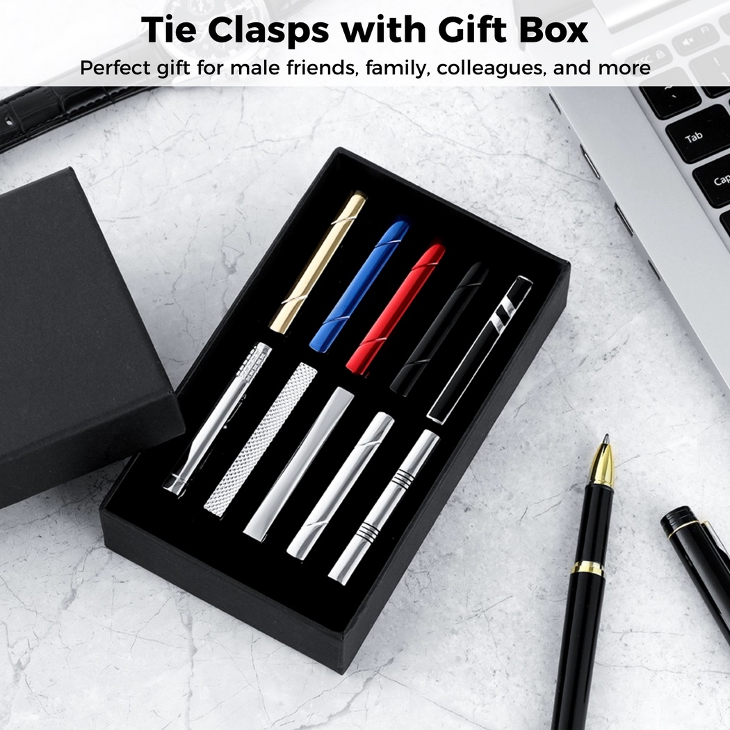 10Pcs Tie Clips Tie Clip Set F - Tie Bar Set Gift recension och pris