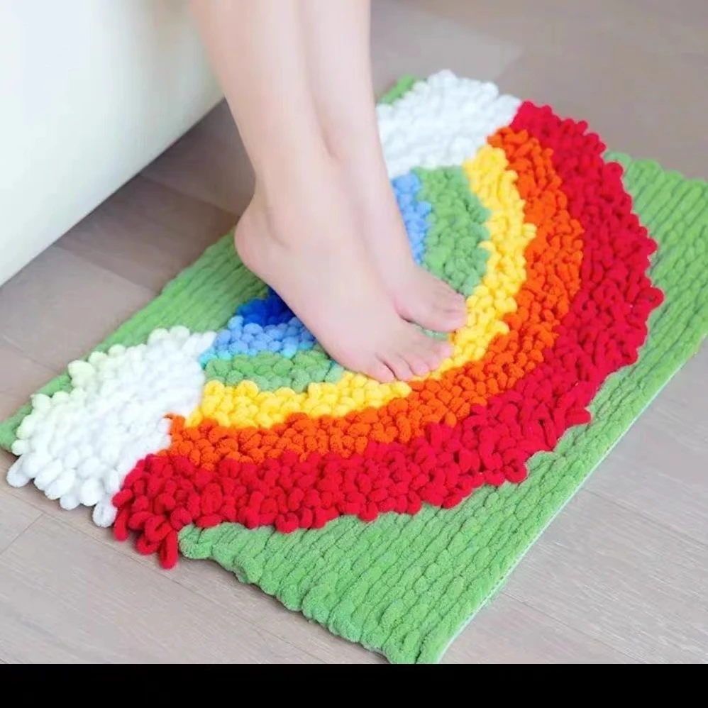 100g/Ball Finger Loop Yarn Thr - Woven Scarf Blanket recension och pris