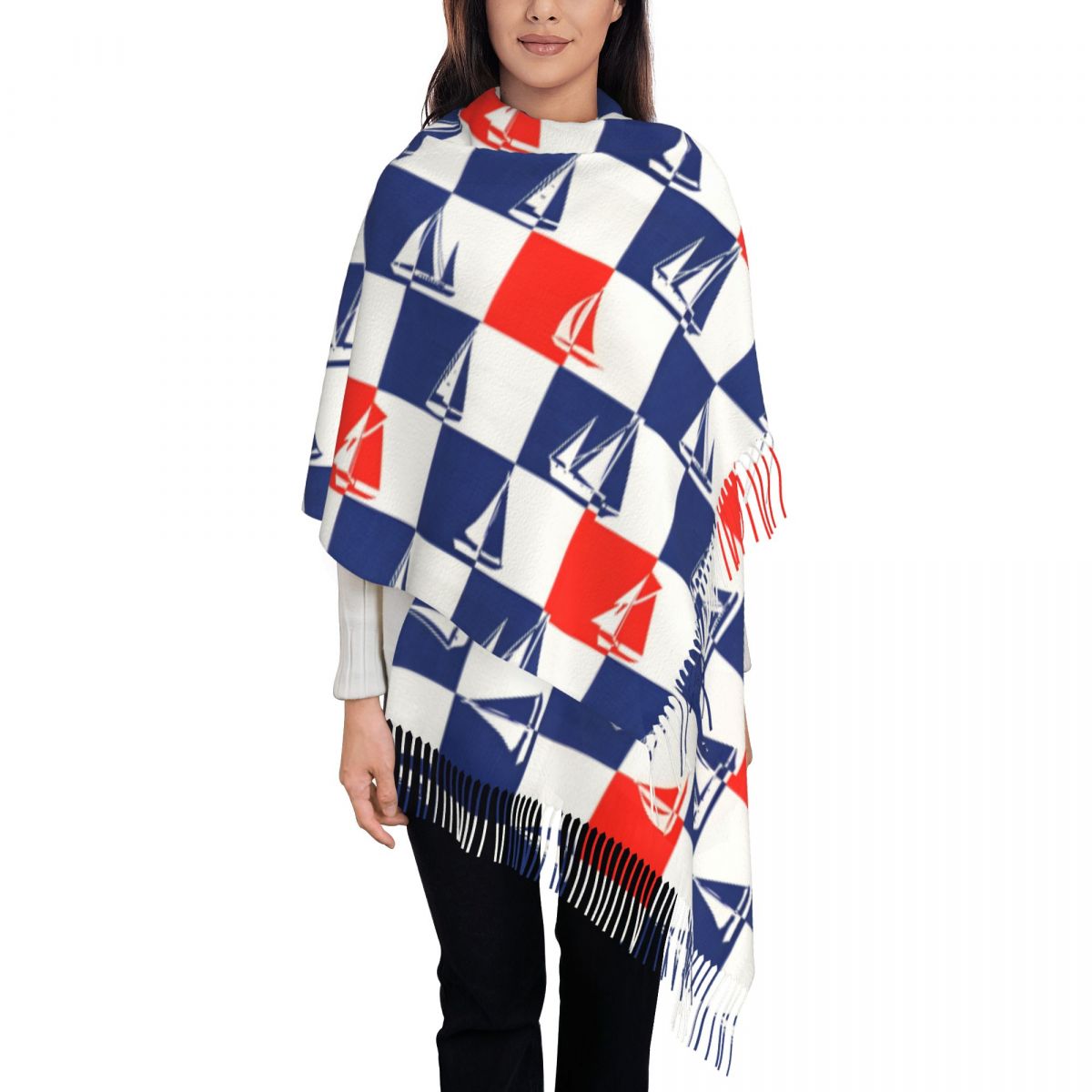 Sailing Ship Ocean Scarf Fall  - Pashmina Wrap Large recension och pris