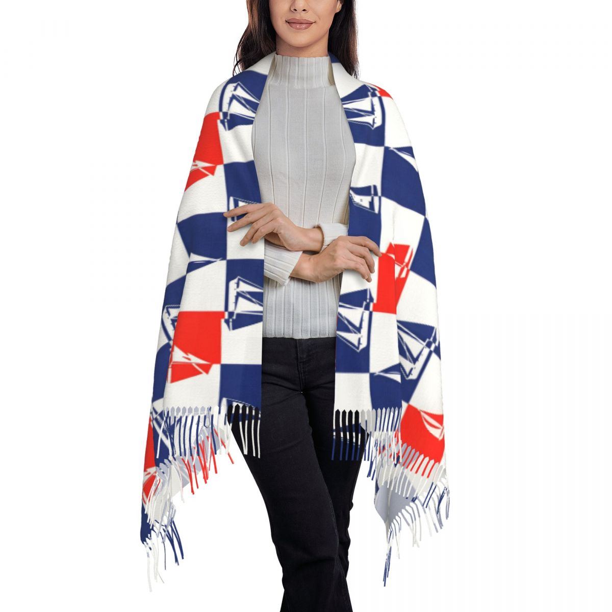 Sailing Ship Ocean Scarf Fall  - Pashmina Wrap Large recension och pris