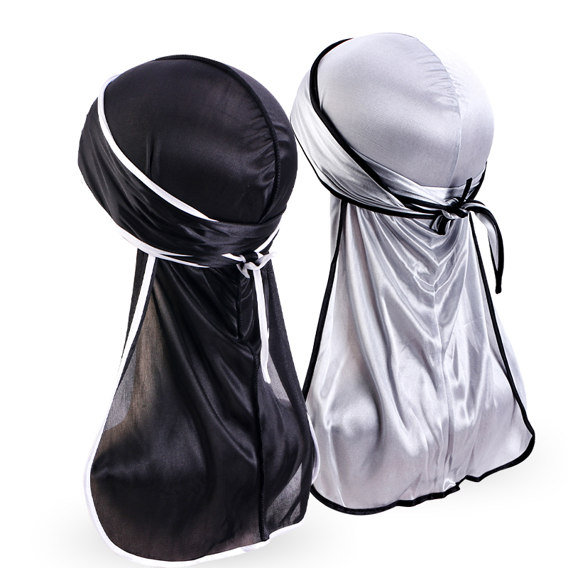 2PCS/LOT Unisex Men Satin Dura - Bandana Doo Rag recension och pris