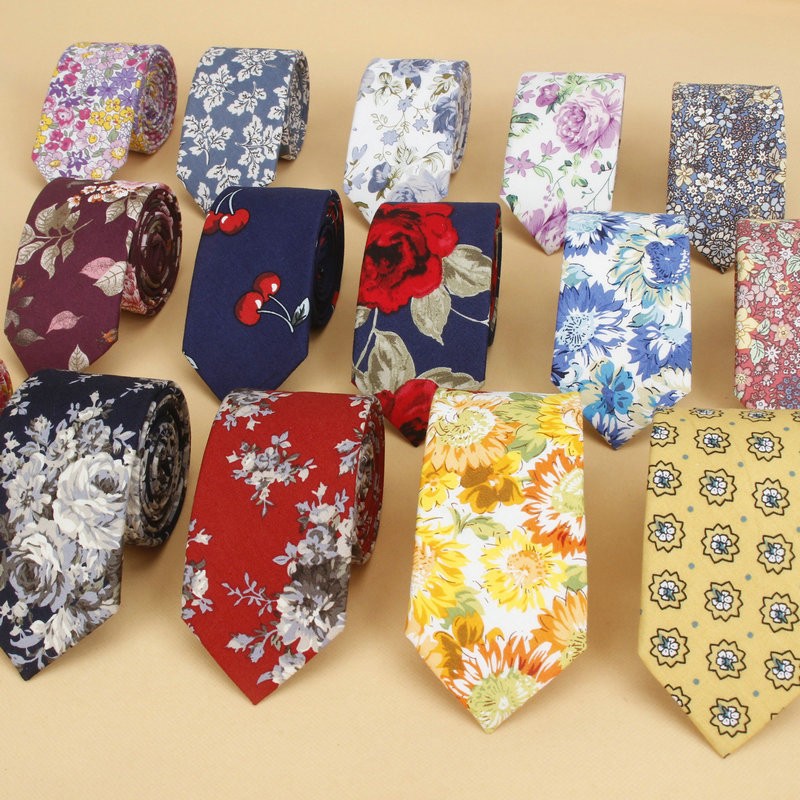 Brand New Floral Tie for Men's - Skinny Tie Men recension och pris