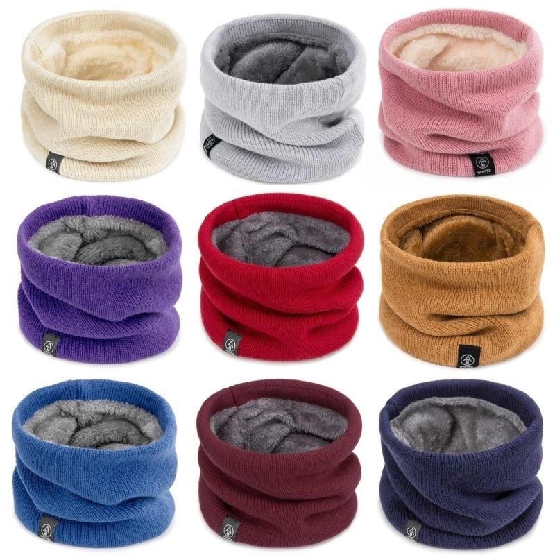 Winter Knitted Plush Thick Nec - Infinity Scarf Knit recension och pris