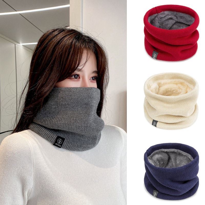 Winter Knitted Plush Thick Nec - Infinity Scarf Knit recension och pris