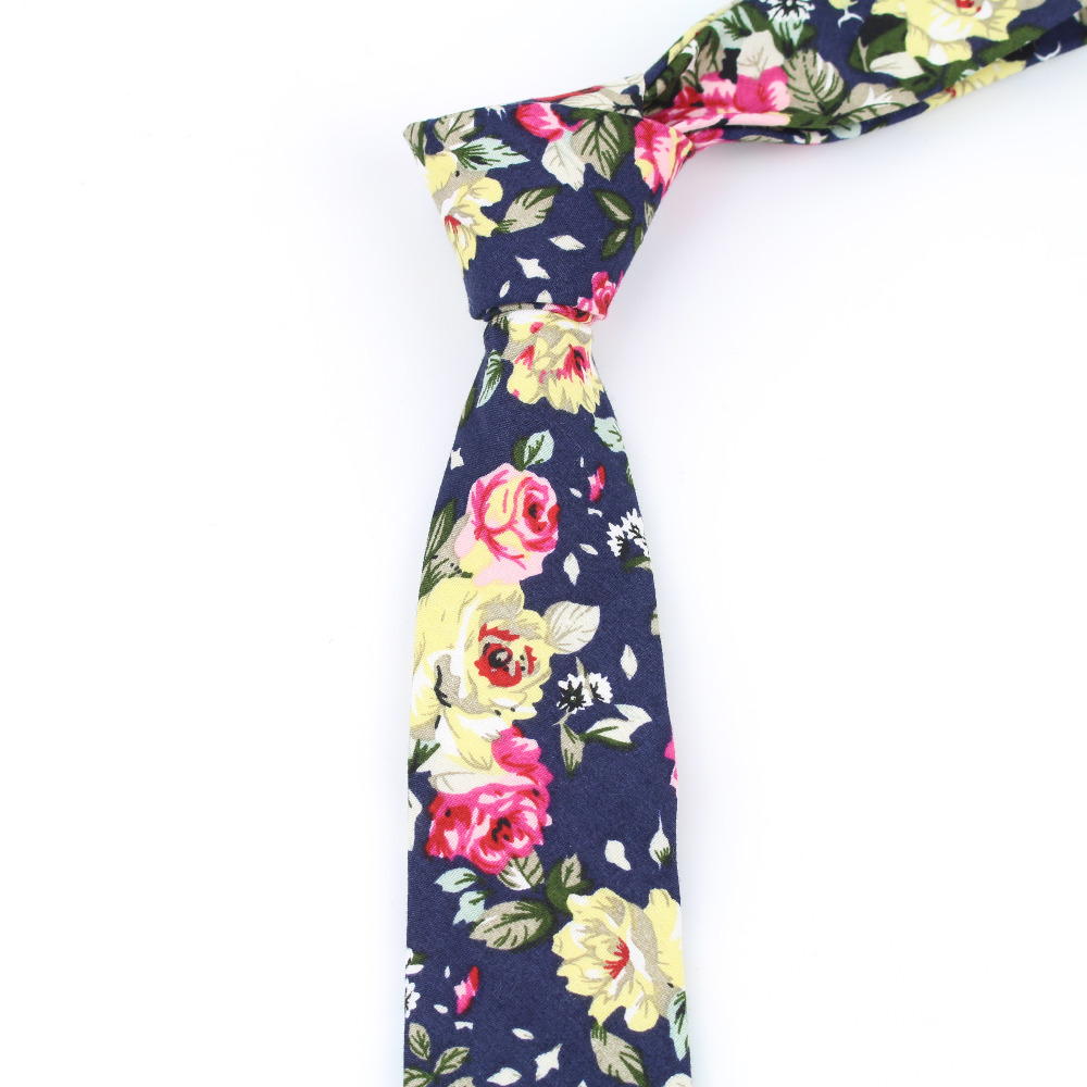 Cotton Men's Colourful Tie Tie - Skinny Tie Men recension och pris