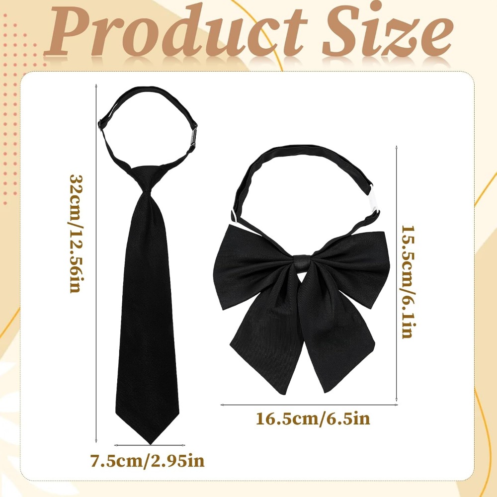 Black Bow Ties for Women, Larg - Bow Tie Pre Tied recension och pris