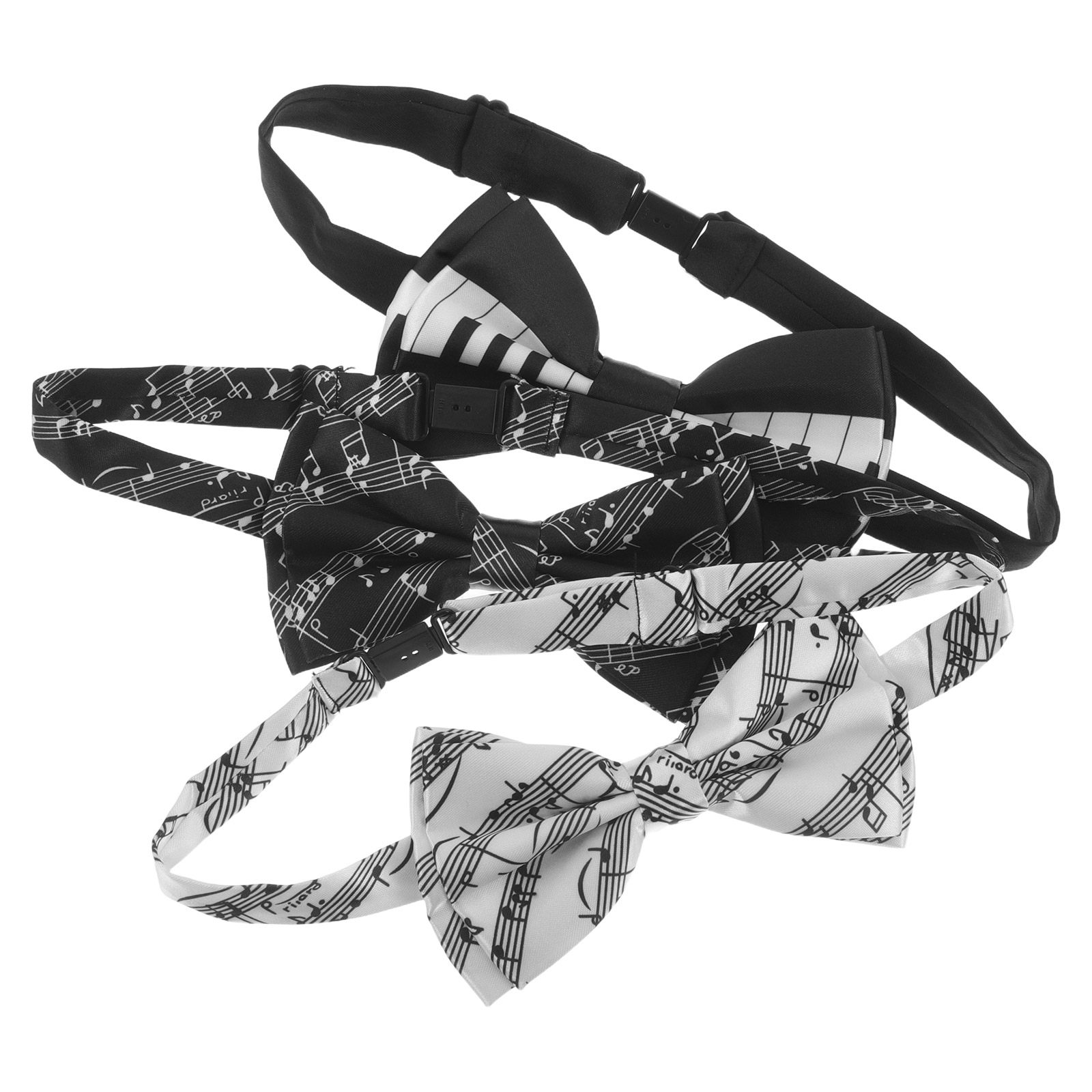 3Pcs Music Note Bow Tie Set Pr - Bow Tie Pre Tied recension och pris