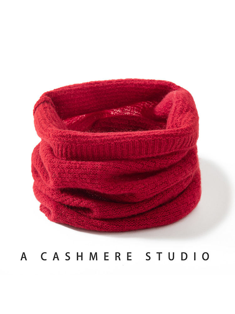 100% Pure Cashmere Waffle Knit - Infinity Scarf Knit recension och pris