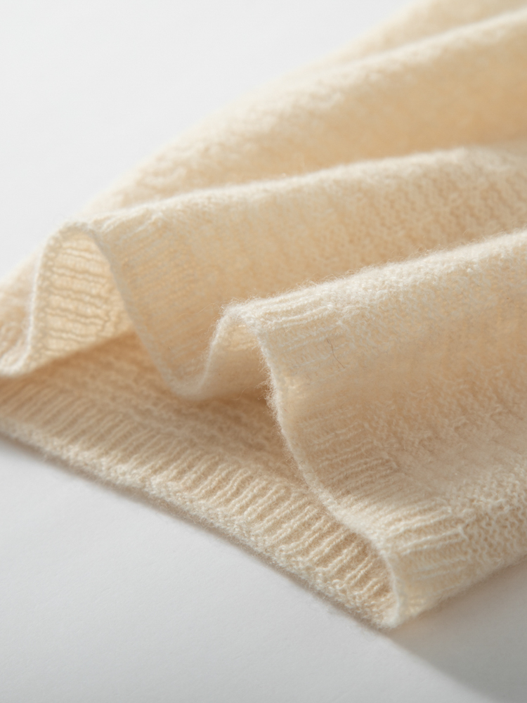 100% Pure Cashmere Waffle Knit - Infinity Scarf Knit recension och pris