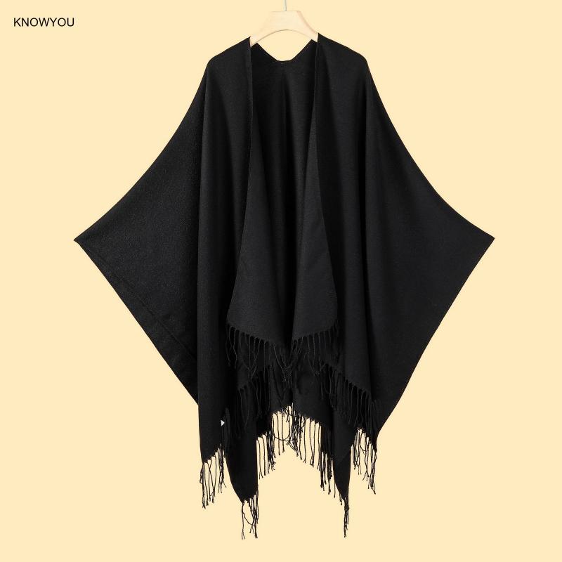 Solid Color Ponchos Men Women  - Muffler Men Wool recension och pris