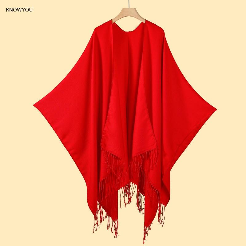 Solid Color Ponchos Men Women  - Muffler Men Wool recension och pris