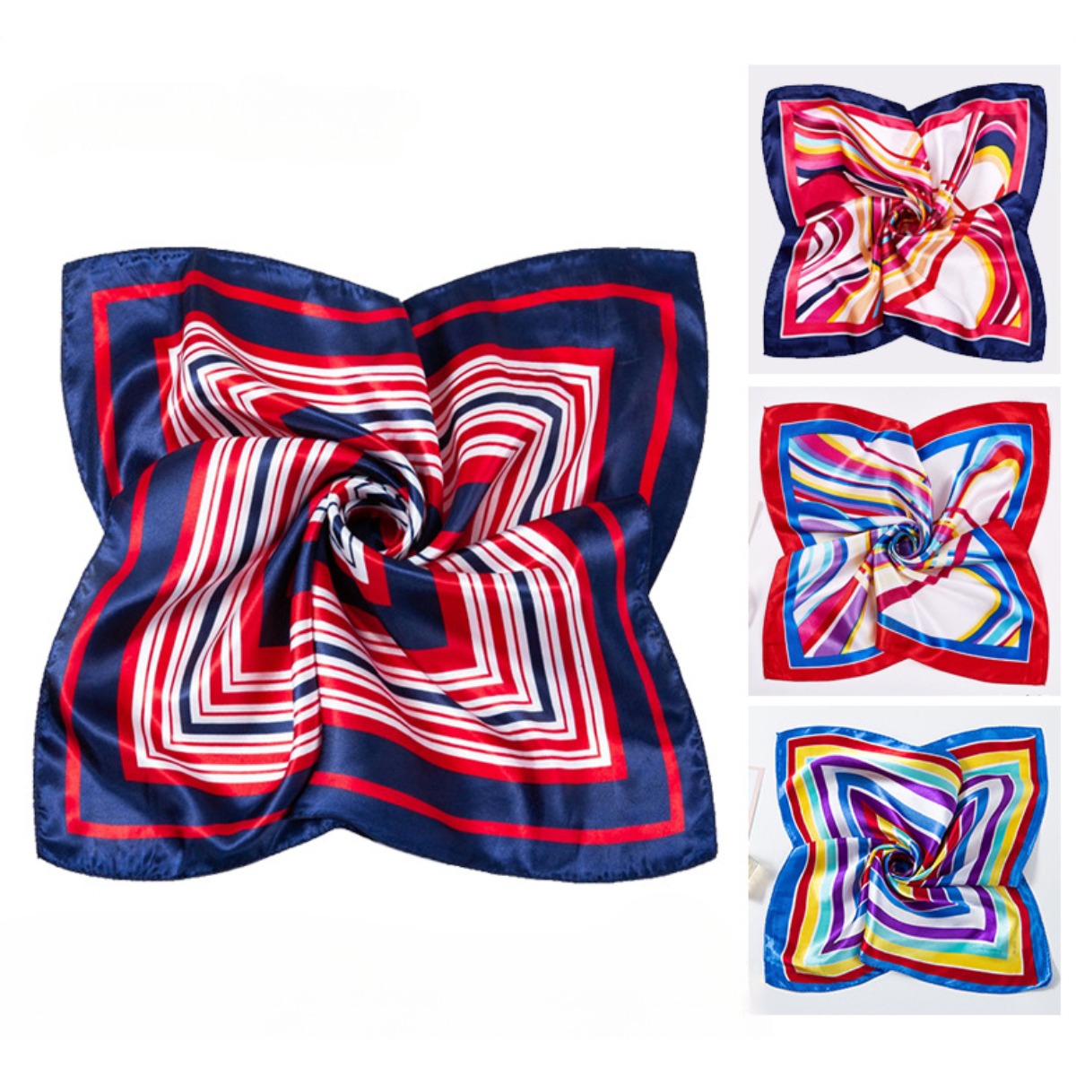 50*50cm Square Silk Scarves Sc - Ascot Neck Scarf recension och pris