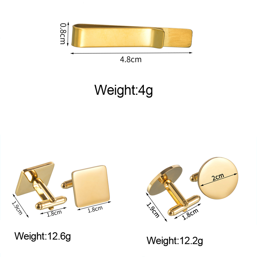 Freeteeme New Fashion Cufflink - Tie Bar Set Gift recension och pris