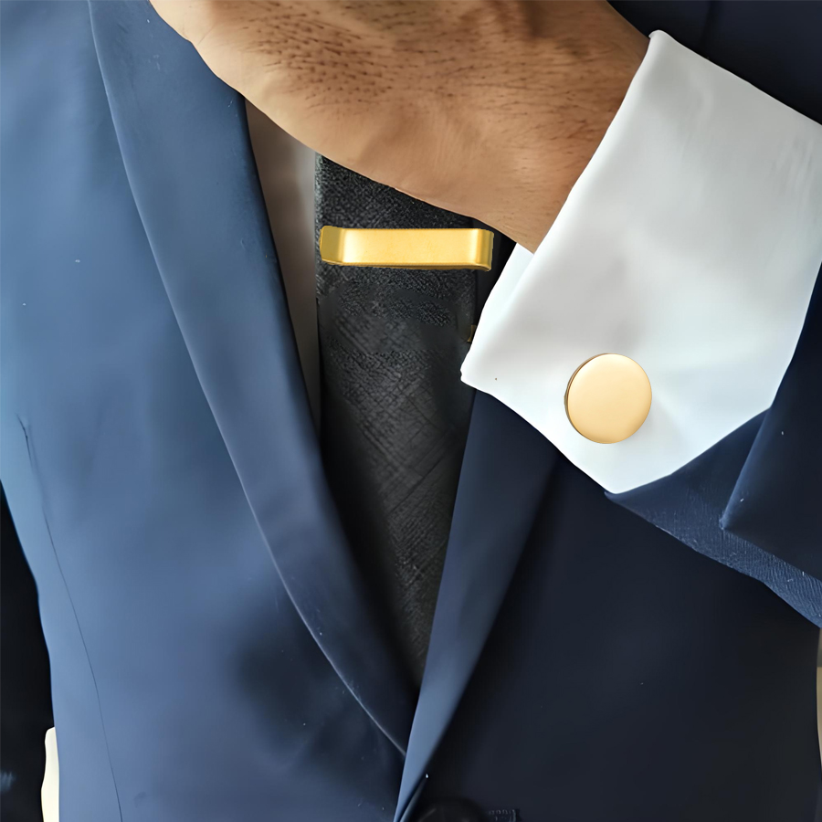 Freeteeme New Fashion Cufflink - Tie Bar Set Gift recension och pris