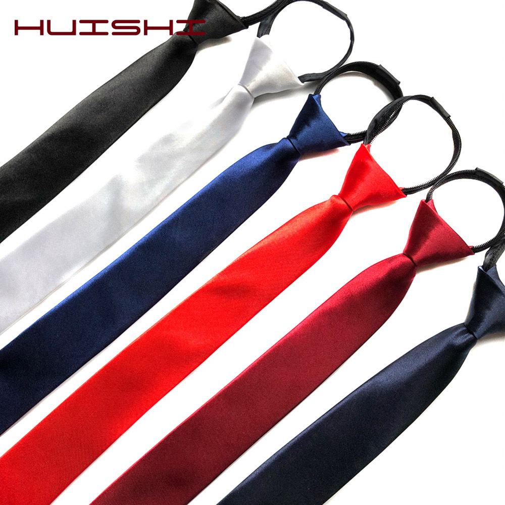 HUISHI Pre-tied Zipper Tie Nec - Skinny Tie Men recension och pris