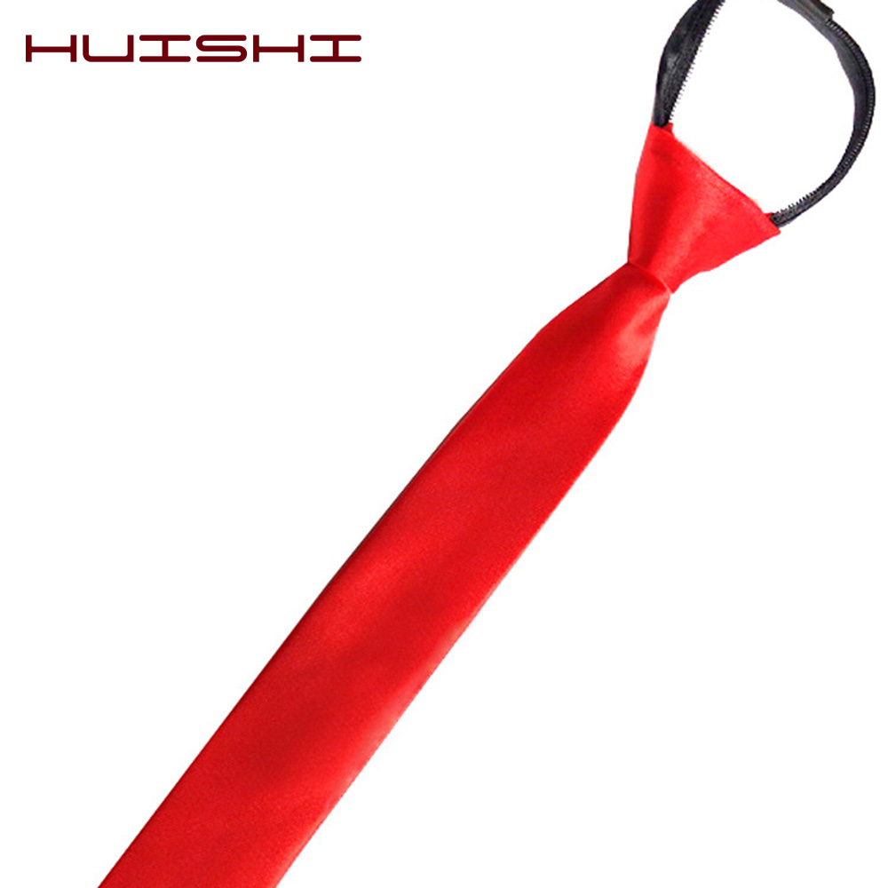 HUISHI Pre-tied Zipper Tie Nec - Skinny Tie Men recension och pris