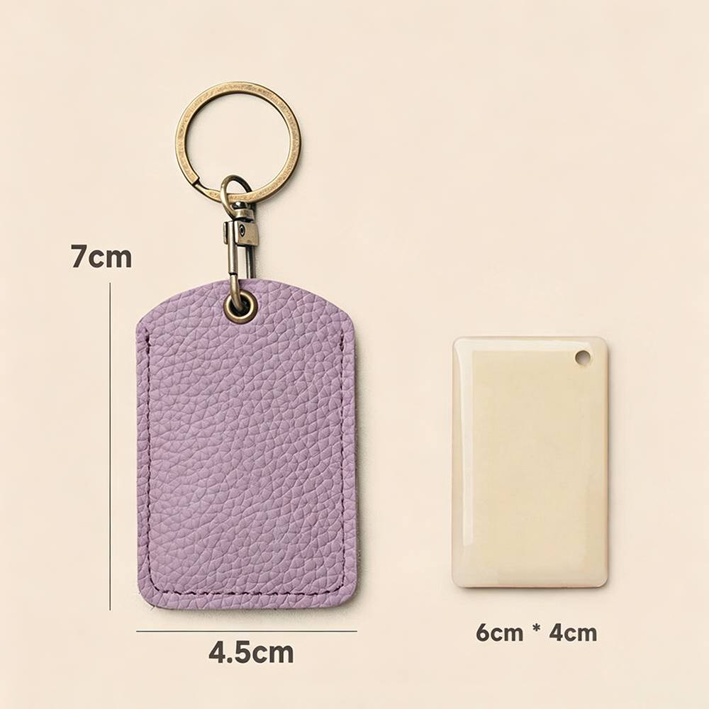 Leather Keychain Badge Holder  - Lanyard Badge Holder recension och pris