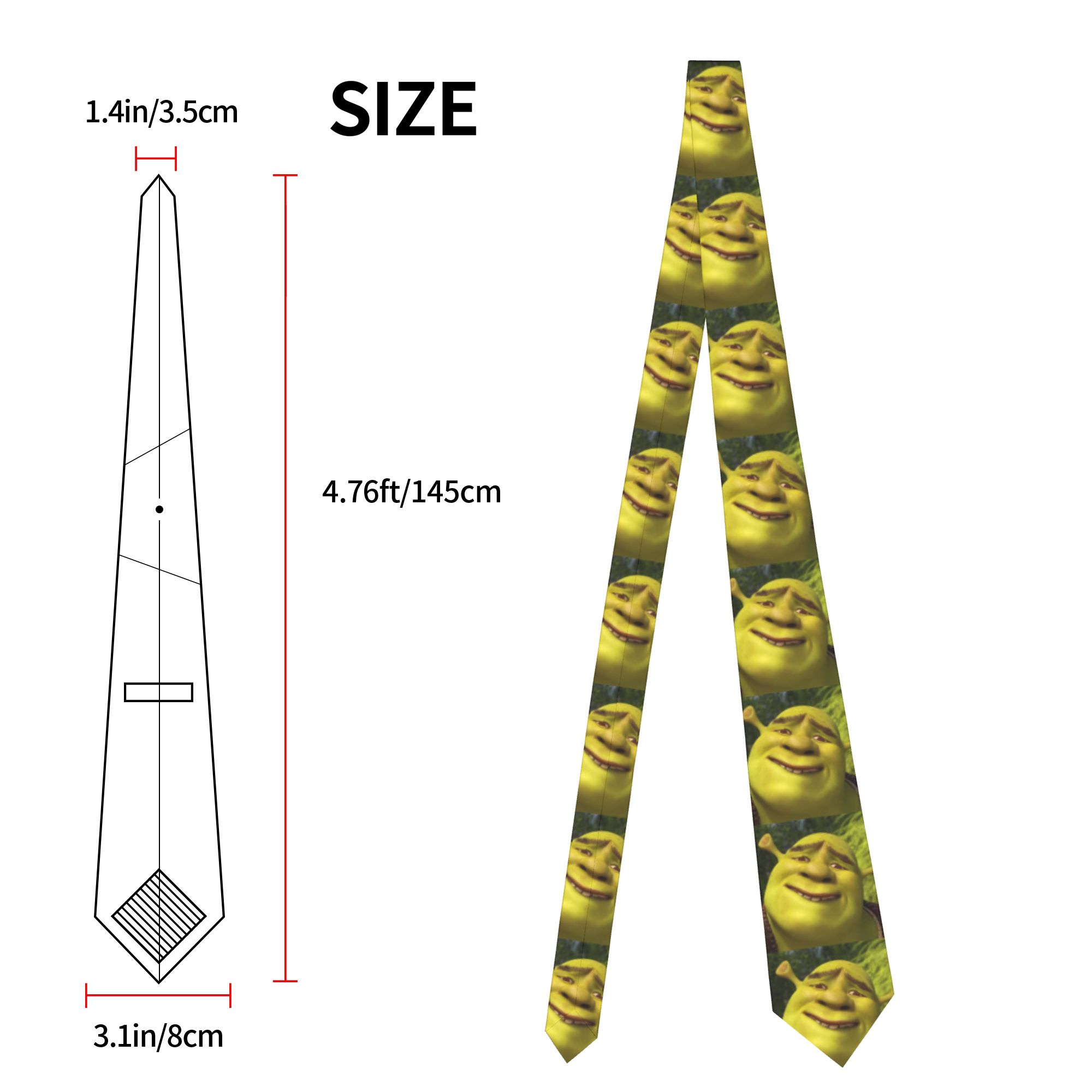 Shreks Memes Anime Neckties Me - Skinny Tie Men recension och pris
