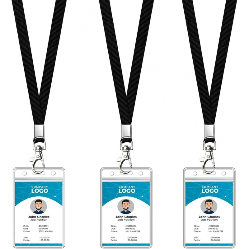 3 Pack Cruise Lanyard with ID  - Lanyard Badge Holder recension och pris