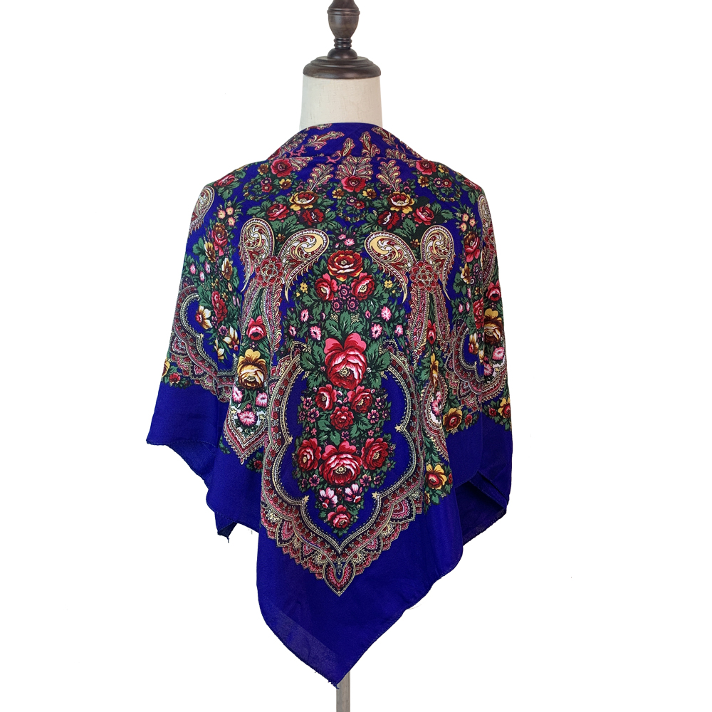100*100cm Russian Square Scarf - Bandana Cotton recension och pris