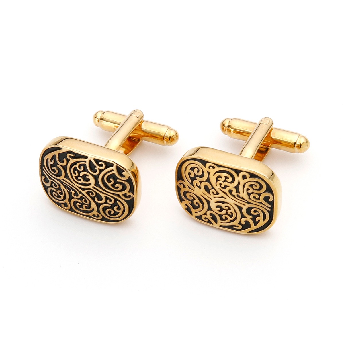 High Quality Gold Cufflinks Vi - Tie Clip Silver recension och pris