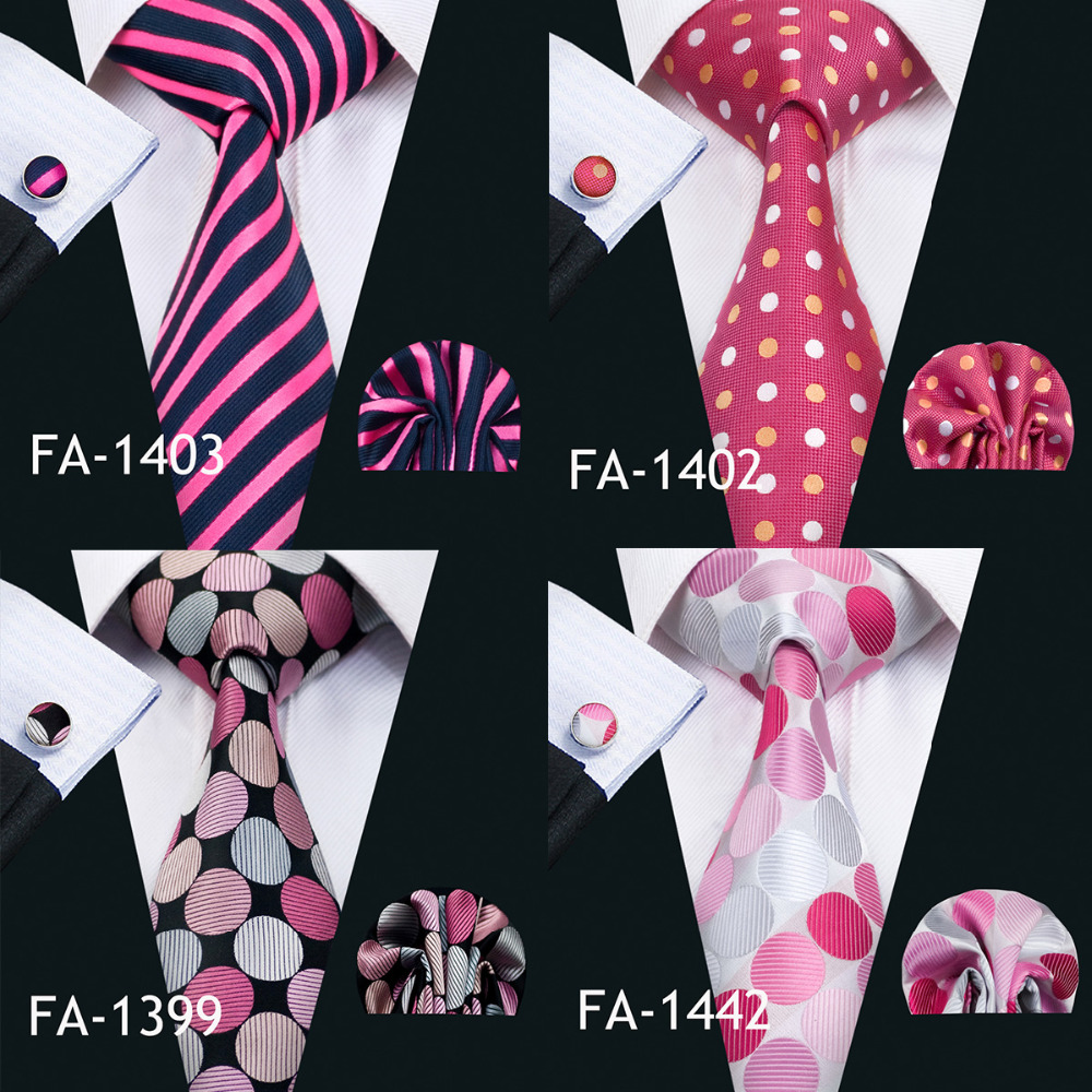 Barry.Wang New Pink Tie For We - Silk Tie Striped recension och pris