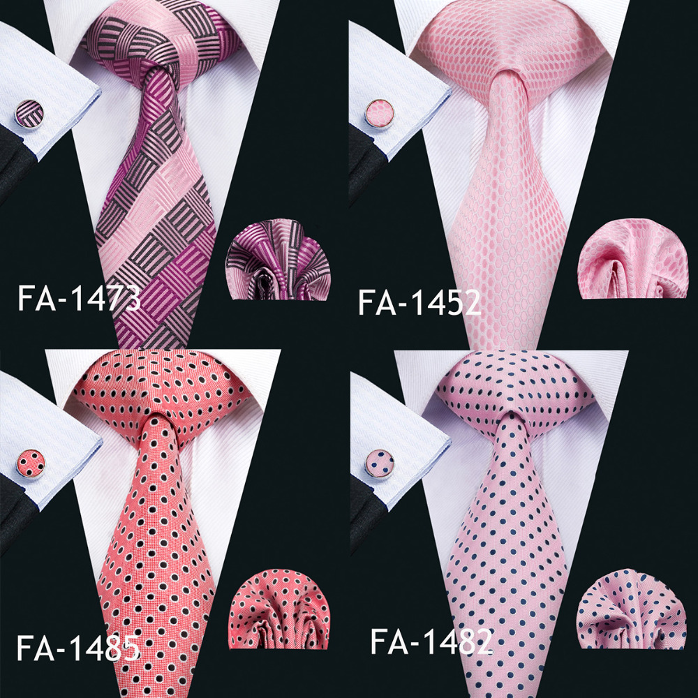 Barry.Wang New Pink Tie For We - Silk Tie Striped recension och pris