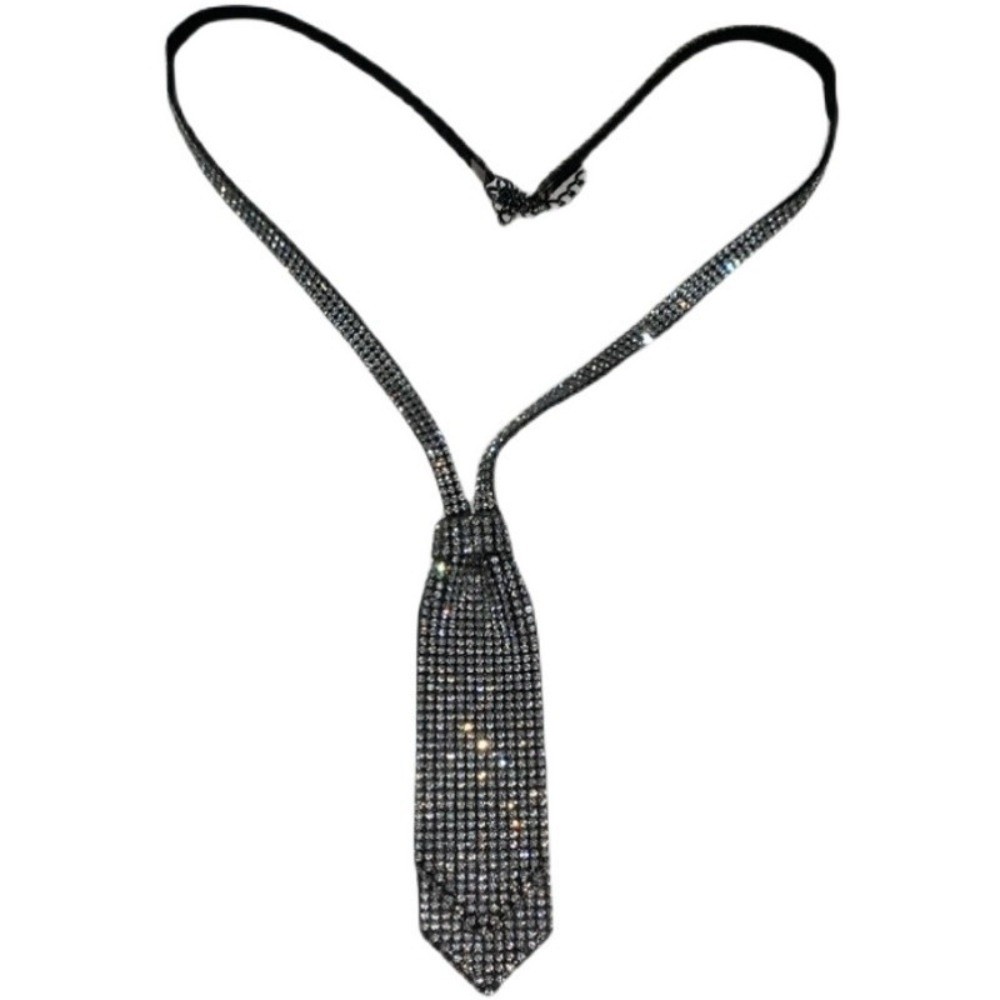 Shiny Rhinestone Double-layer  - Bow Tie Pre Tied recension och pris